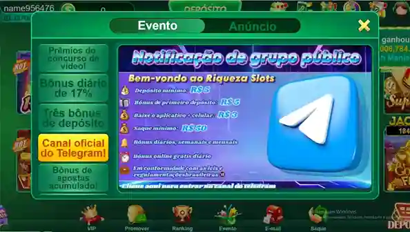 Bônus do Telegram
