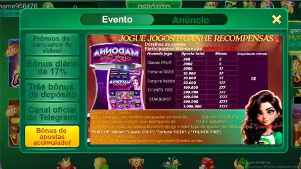 Bônus Acumulativo por Apostas (5 jogos)